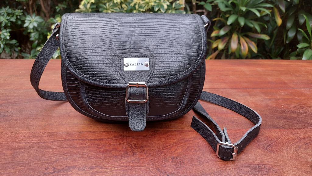 Cartera de Cuero Vacuno Ushguli - Negro