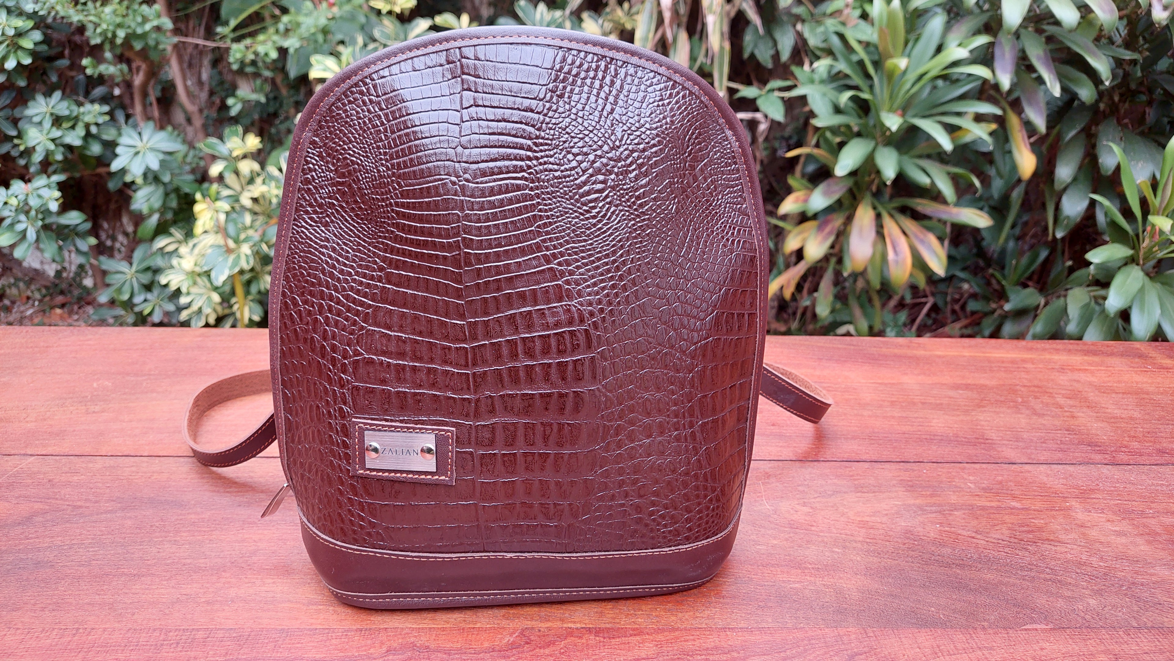 Mochila de Cuero Vacuno Khevi - Chocolate