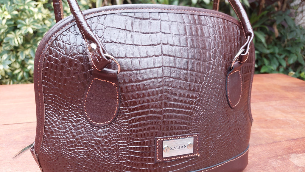 Cartera de Cuero Vacuno Mestia - Chocolate