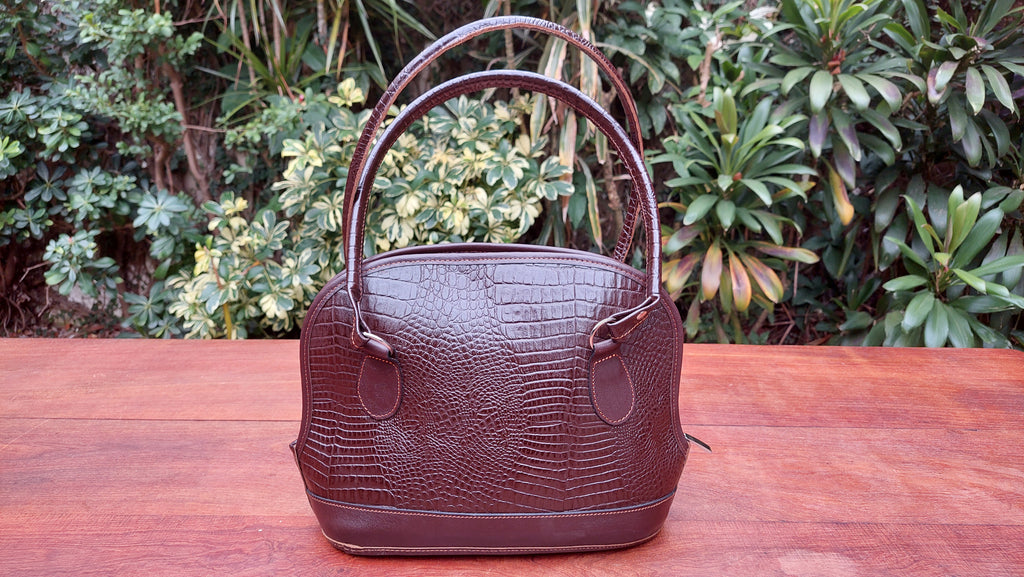 Cartera de Cuero Vacuno Mestia - Chocolate