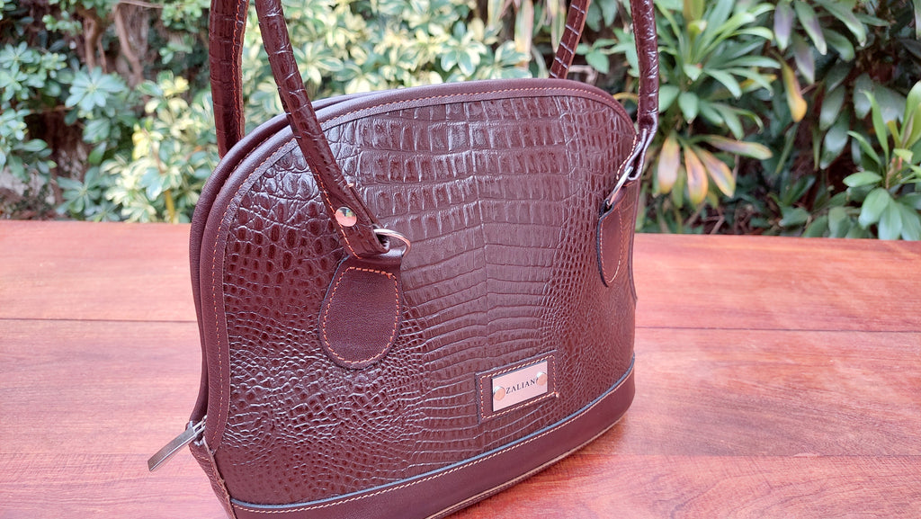 Cartera de Cuero Vacuno Mestia - Chocolate