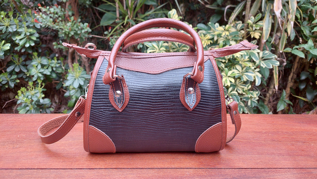 Mochila de Cuero Vacuno Mirabeli - Negro