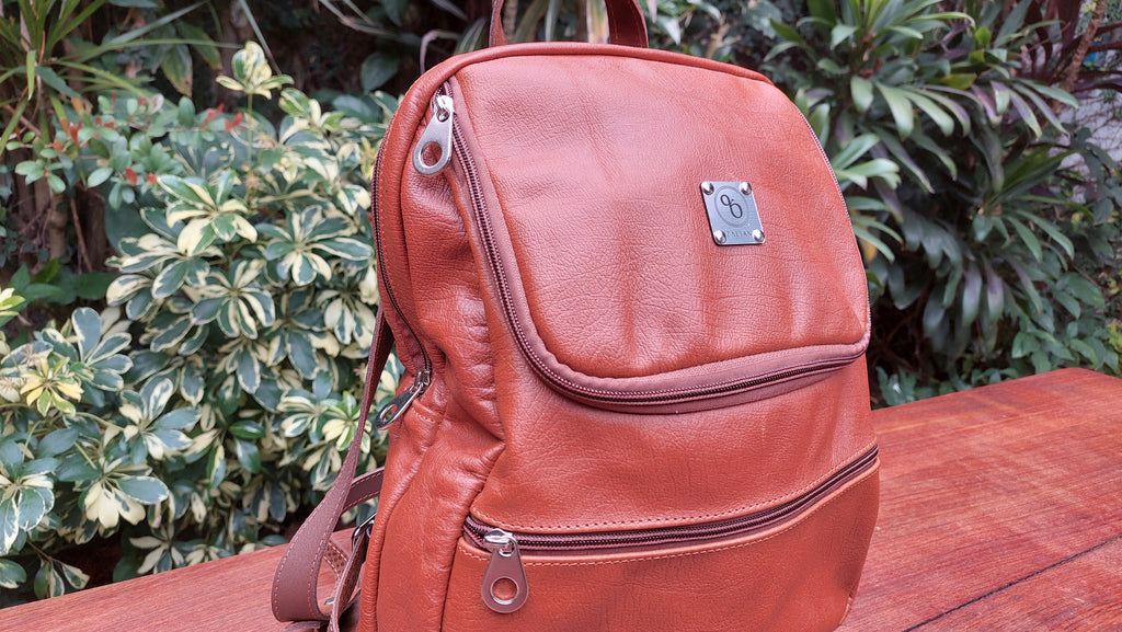 Mochila de Cuero Vacuno Chañar - Suela