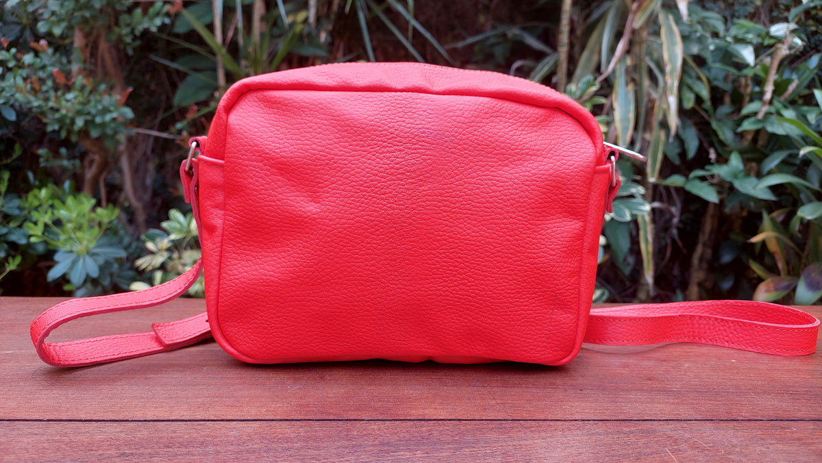 Bandolera de Cuero Vacuno Iguazú - Rojo