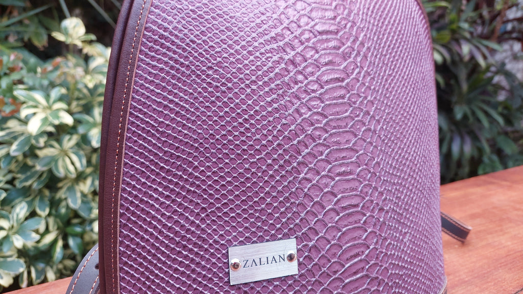 Mochila de Cuero Vacuno Caldén - Uva