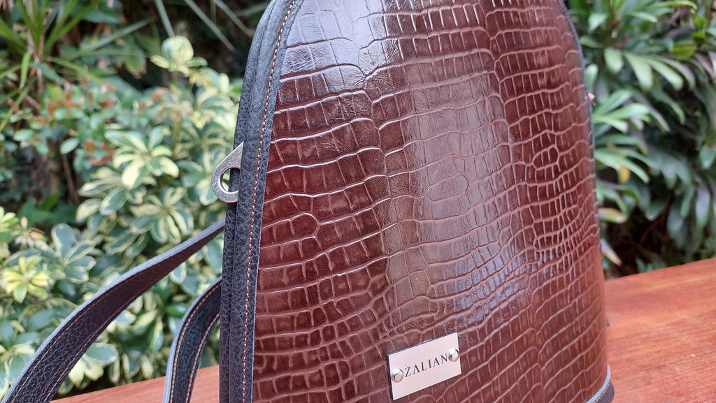 Mochila de Cuero Vacuno Caldén - Chocolate