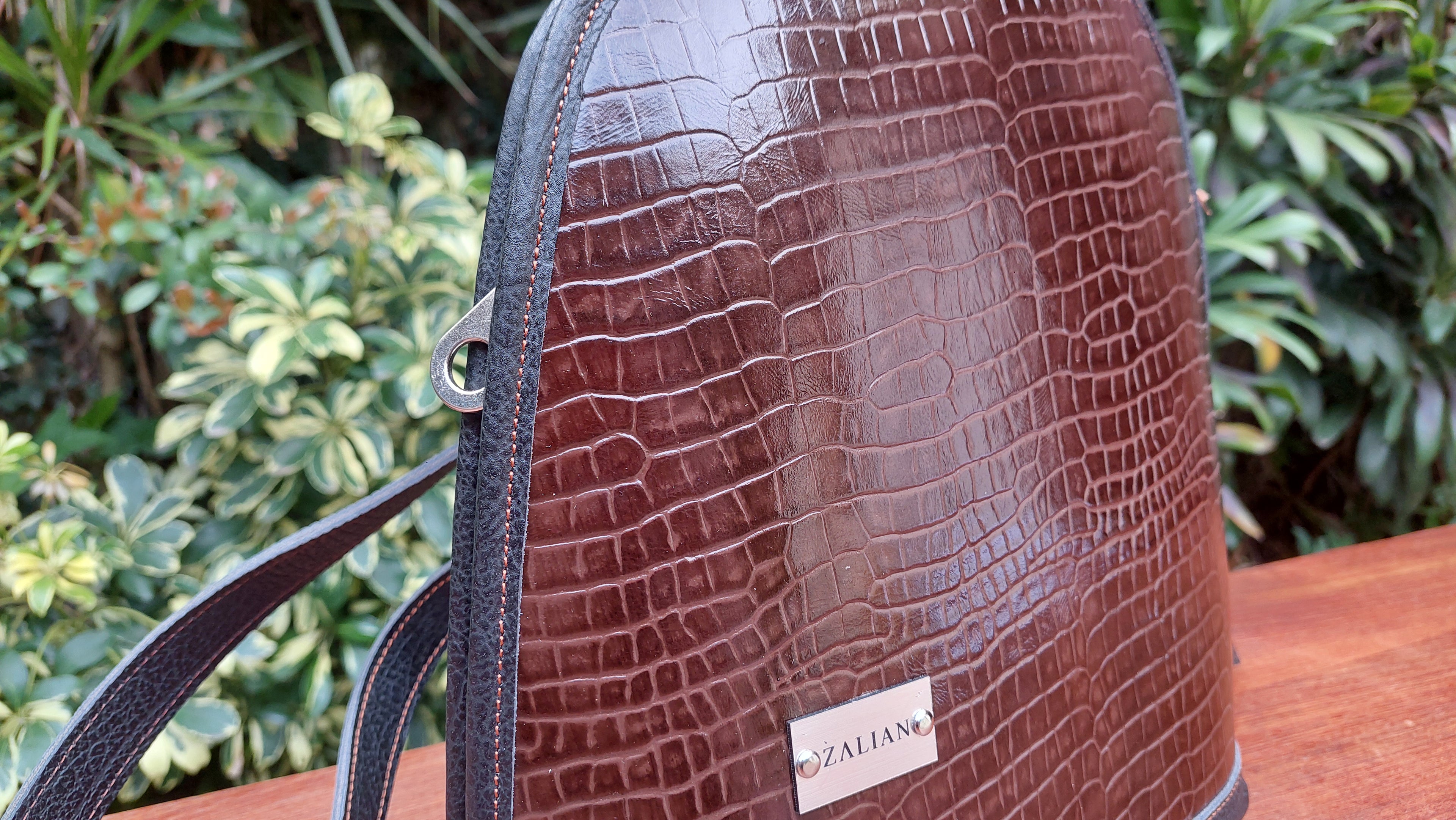Mochila de Cuero Vacuno Caldén - Chocolate