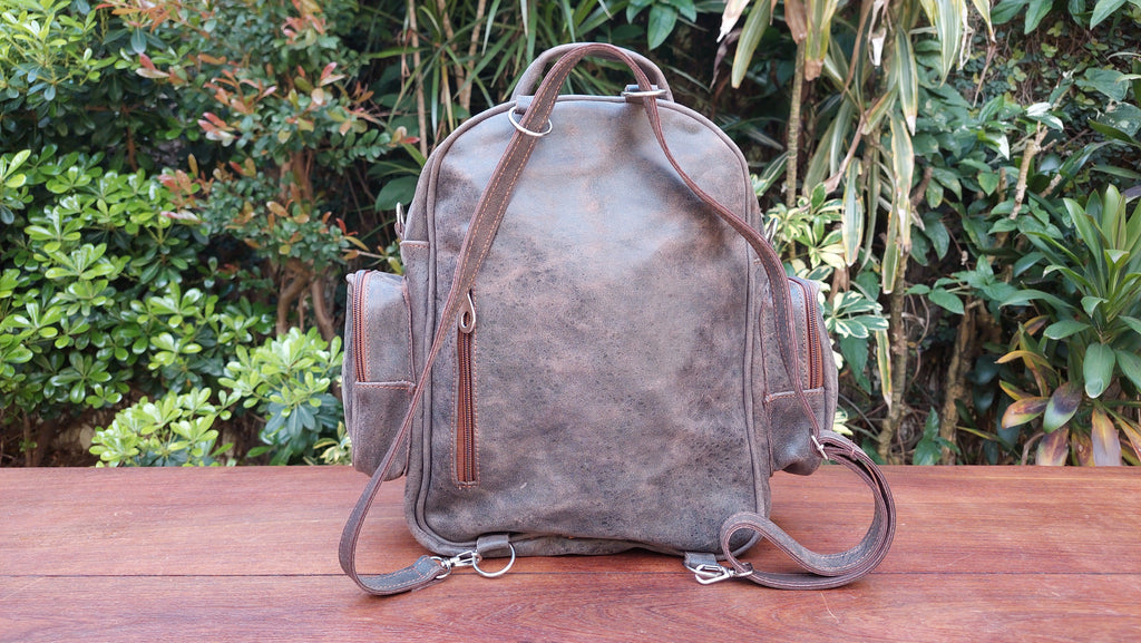 Mochila de Cuero Vacuno Monserrat - Africano