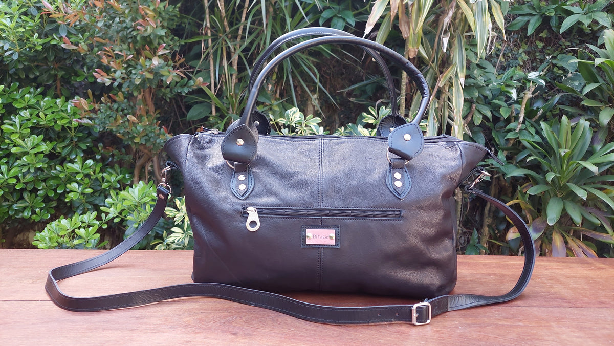 Cartera de Cuero Vacuno Tbilisi - Negro