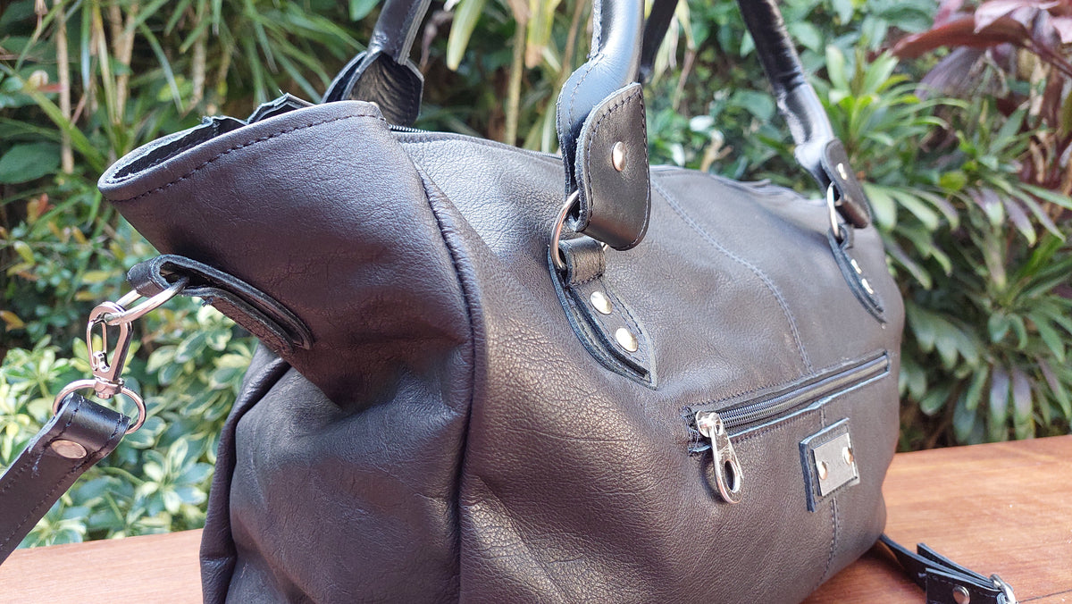 Cartera de Cuero Vacuno Tbilisi - Negro