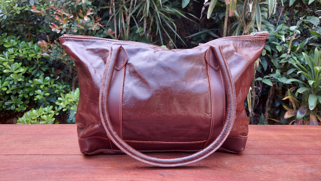 Cartera de Cuero Vacuno Tbilisi - Chocolate
