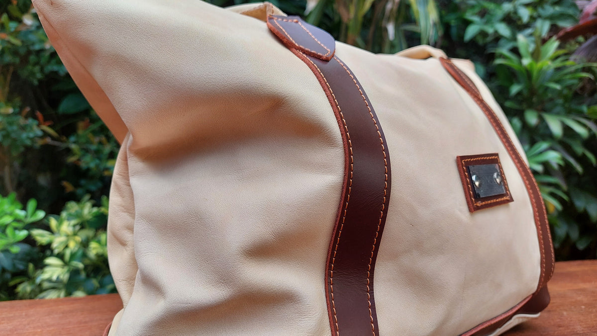 Cartera de Cuero Vacuno Tbilisi - Arena
