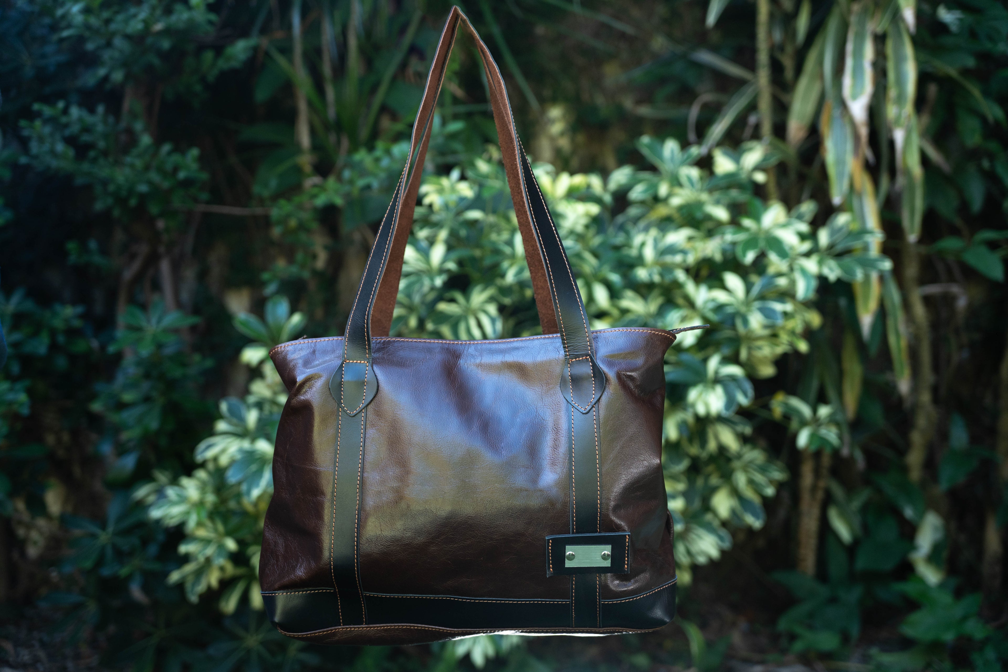 Cartera de Cuero Vacuno Madryn - Chocolate