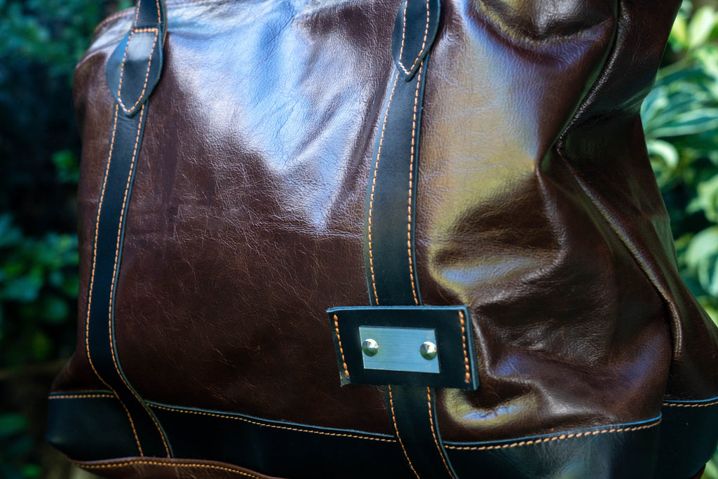 Cartera de Cuero Vacuno Madryn - Chocolate