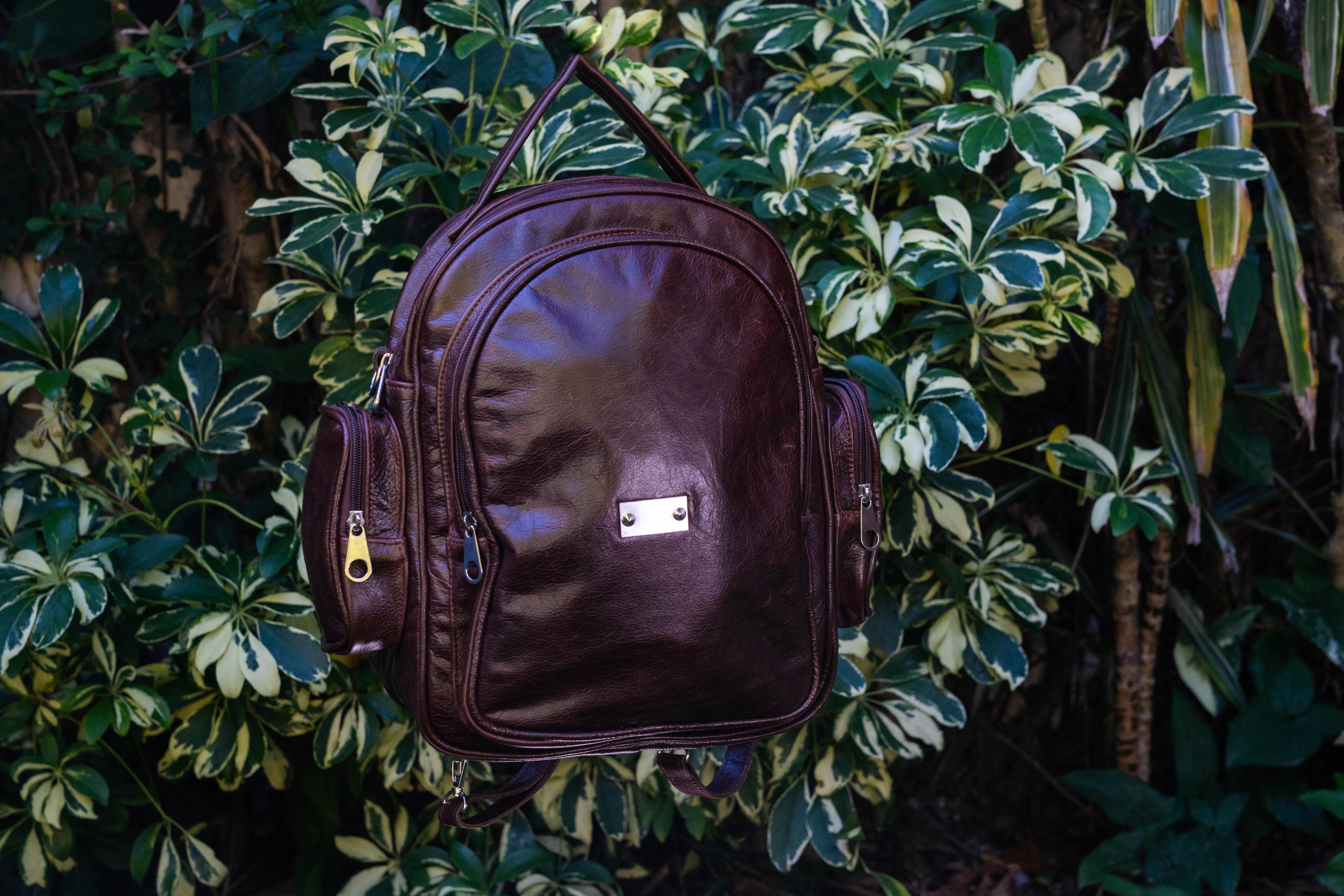 Mochila de Cuero Vacuno Monserrat - Chocolate