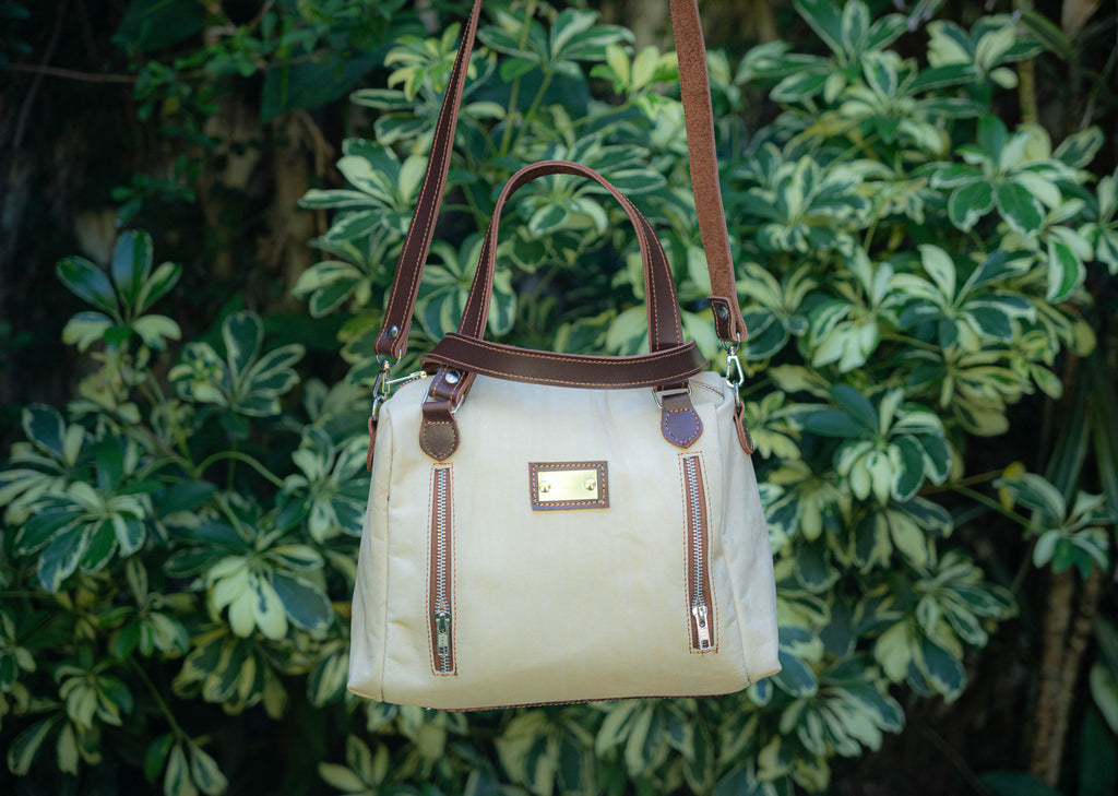 Cartera de Cuero Vacuno Cafayate - Arena