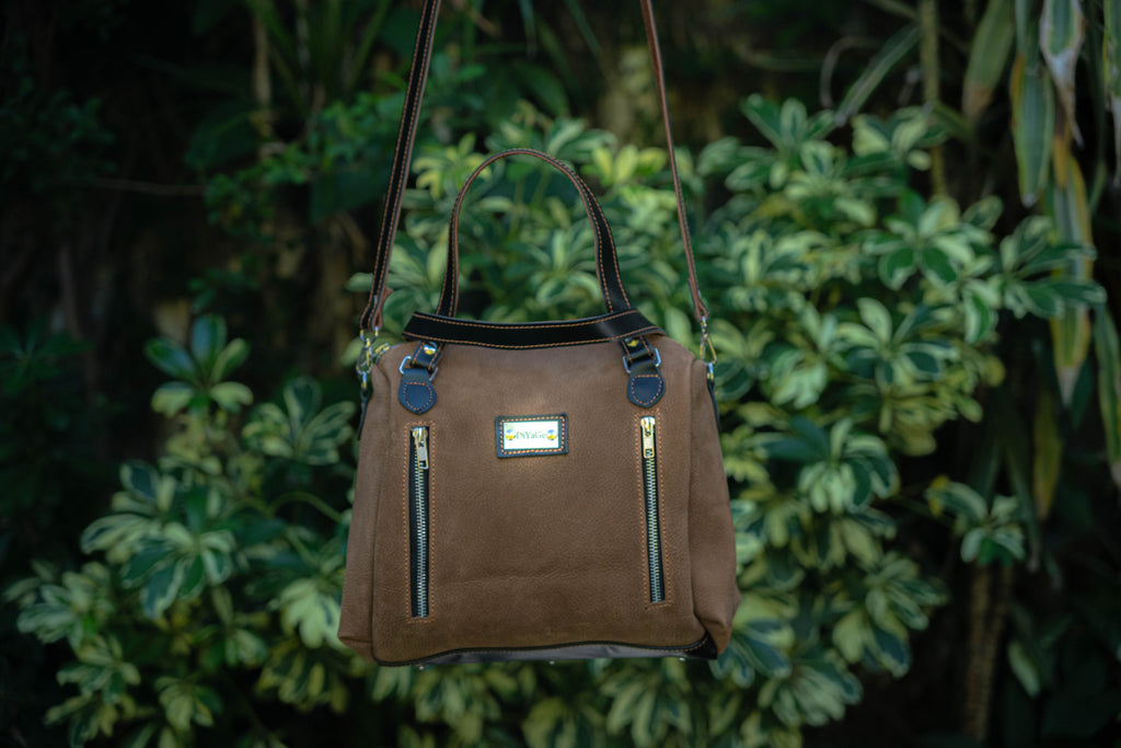 Cartera de Cuero Vacuno Cafayate - Coco