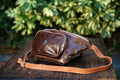 Riñonera de Cuero Vacuno Pampeano - Chocolate